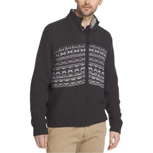 G.H. Bass & Co. Mens Rock Ridge Full-Zip Cardigan Sweater NWT